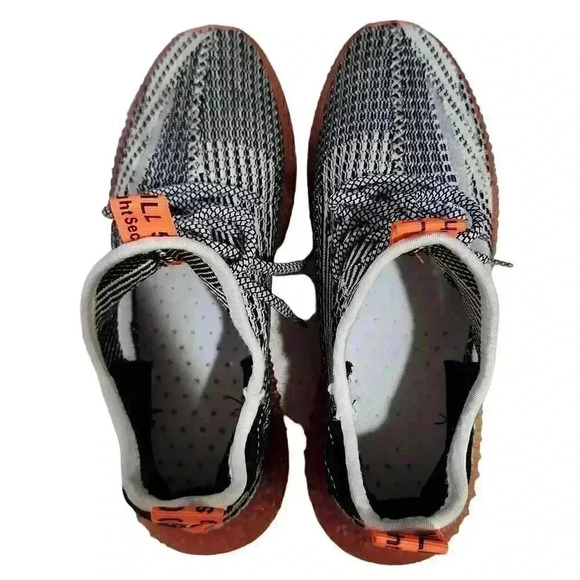 Unisex Running Athletic Shoes Sneakers Lace Up Sport Black White Size 42 - Picture 7 of 9